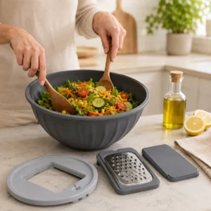 Rika Garden Blue-Brown 2-Piece Multifunctional Kitchen Grater alternatif görsel